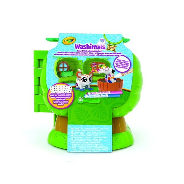 Crayola Washimals Kimosható állatkák - Faház A Szafarin Játékszett