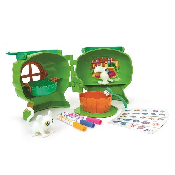 Crayola Washimals Kimosható állatkák - Faház A Szafarin Játékszett