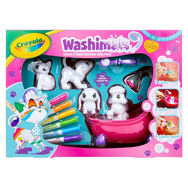 Crayola Washimals kimosható állatkák kád szett