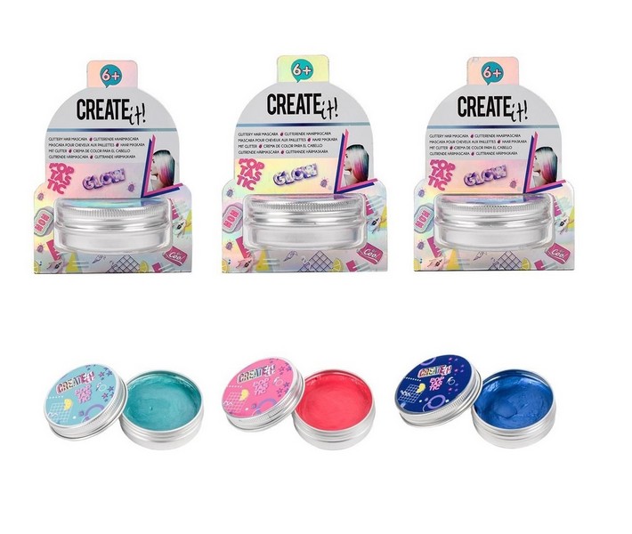 Create It! Fényes Hajszínező Spirál, Többféle (1db)