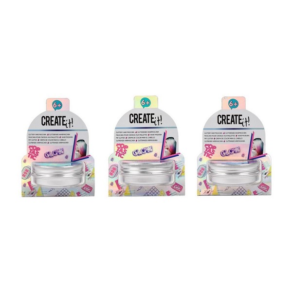 Create It! Fényes Hajszínező Spirál, Többféle (1db)