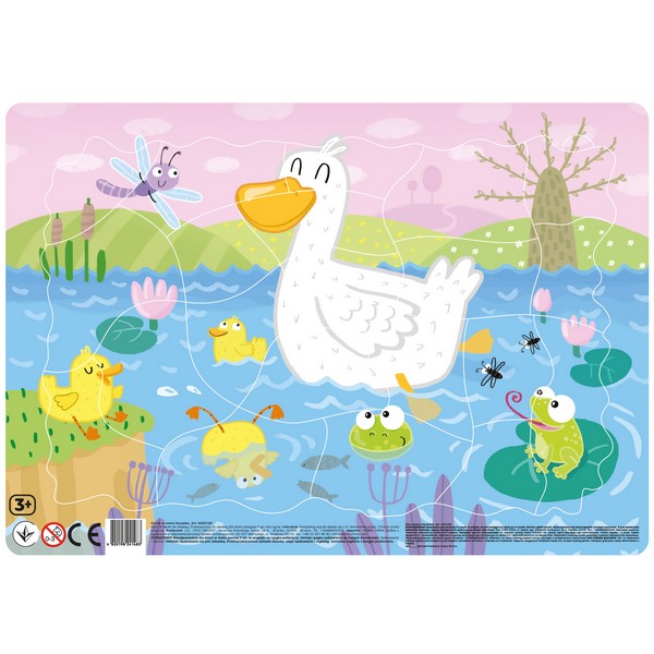 Dodo Keretes Puzzle háttérrel 21 db - Kacsák