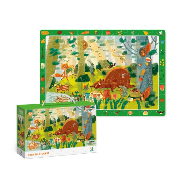 Dodo Megfigyelő puzzle 80 db - Mesebeli erdő