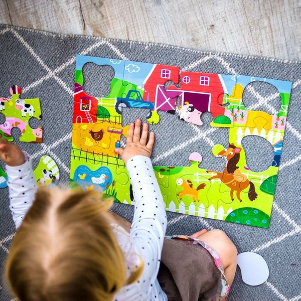 Addo Puzzle Dodo Puzzle 18 db-os, kivehető elemekkel - Farm