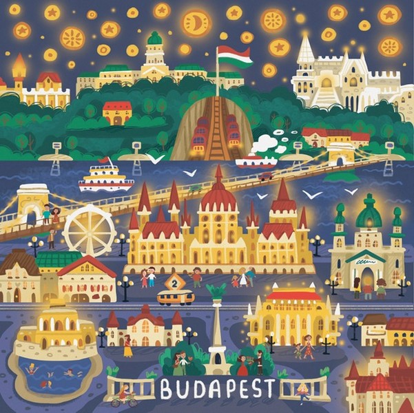 Dodo Puzzle City 120 db - Budapest