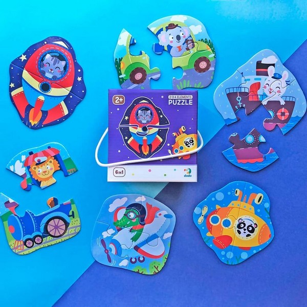 Dodo bébi puzzle 2-3-4 db-os - Közlekedés