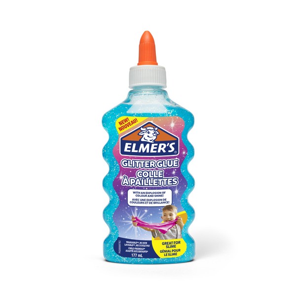 Elmers Glitteres Ragasztó kék 177 ml