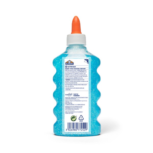 Elmers Glitteres Ragasztó kék 177 ml