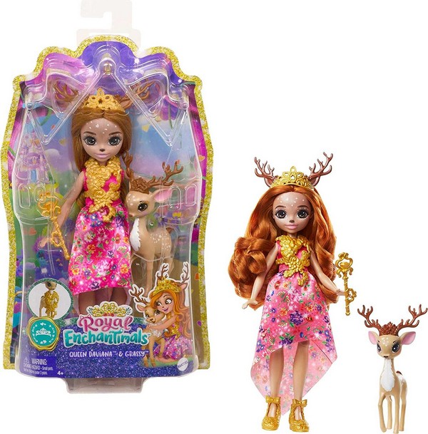 Enchantimals Baba Nagy Állatkával Queen Daviana