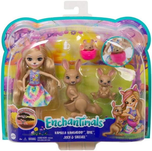 Enchantimals Babák Állatka Családdal Kamilla Kangaroo