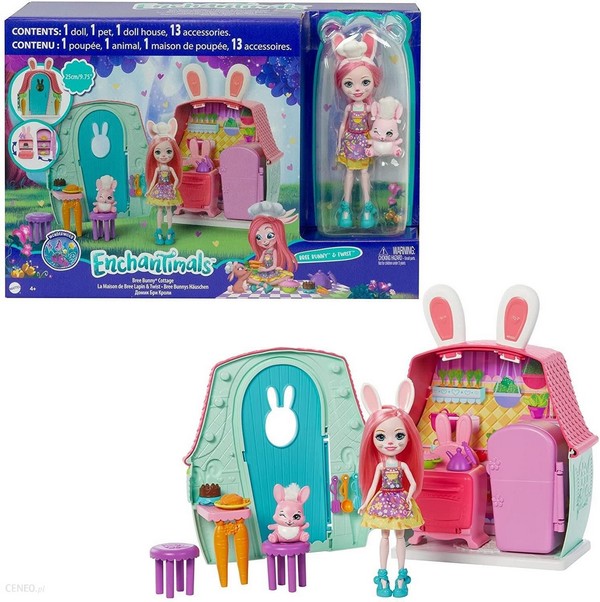 Enchantimals Kicsi Kunyhó Bree Bunny &amp; Twist