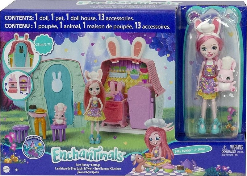 Enchantimals Kicsi Kunyhó Bree Bunny &amp; Twist