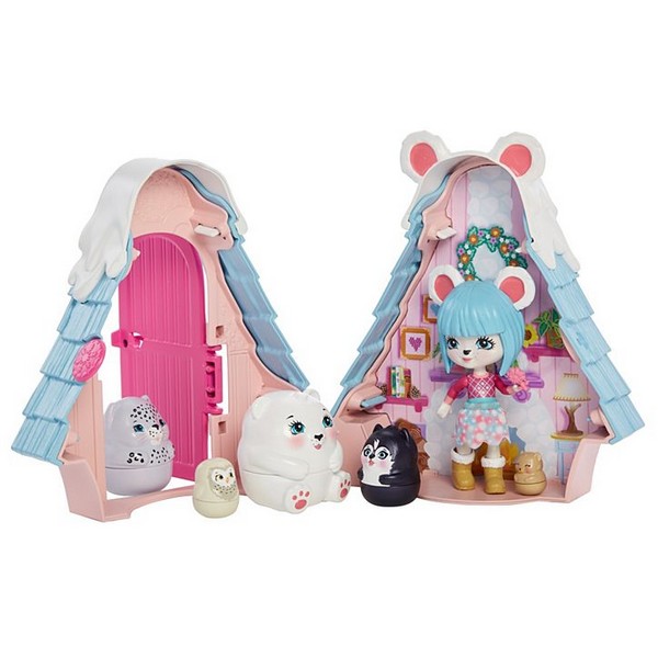 Enchantimals Telis-Teli Kuckó Pawbry Polar Bear Kunyhója
