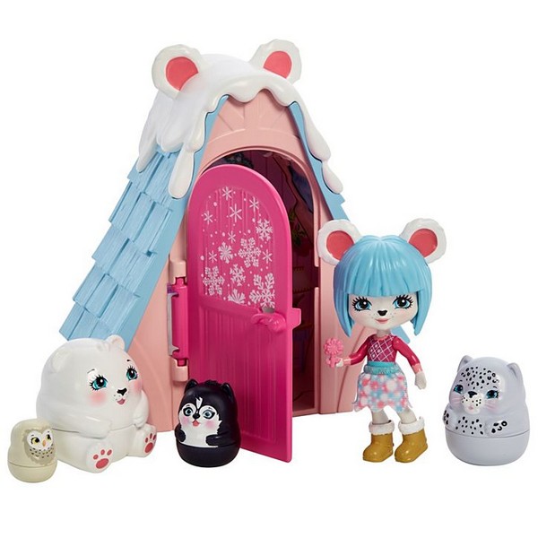 Enchantimals Telis-Teli Kuckó Pawbry Polar Bear Kunyhója