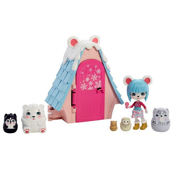 Enchantimals Telis-Teli Kuckó Pawbry Polar Bear Kunyhója