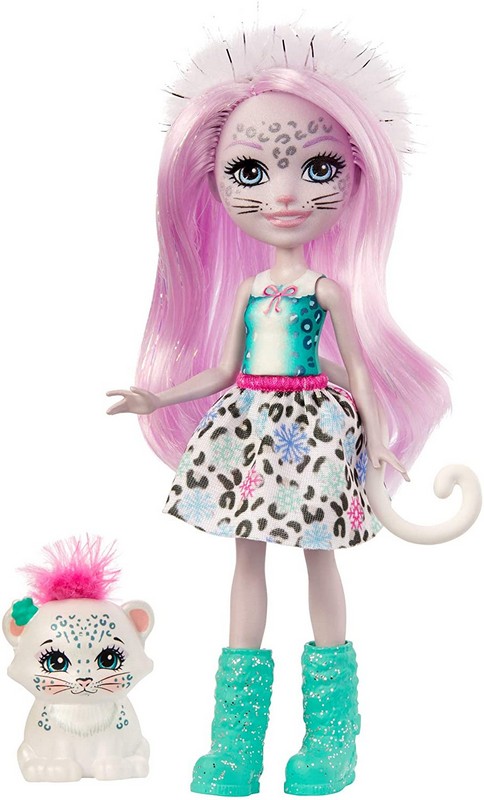 Enchantimals Válogatás Baba Állatkával Sybill Snow Leopard
