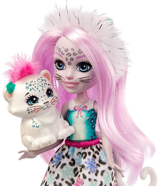 Enchantimals Válogatás Baba Állatkával Sybill Snow Leopard