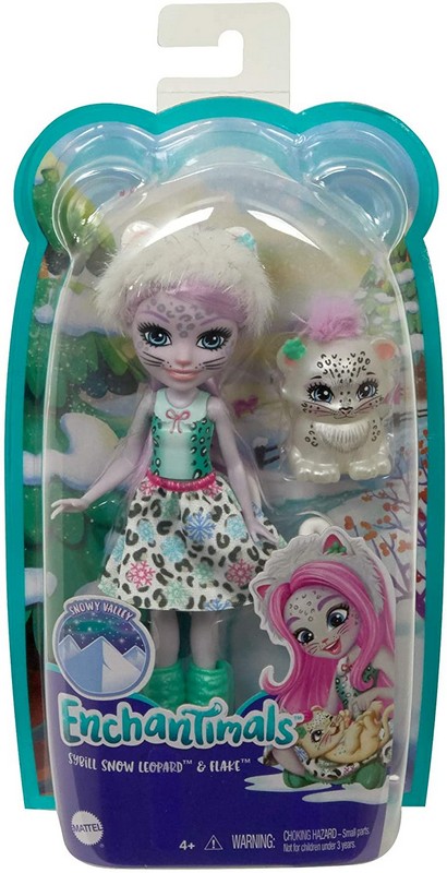 Enchantimals Válogatás Baba Állatkával Sybill Snow Leopard
