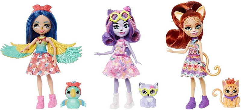 Enchantimals Válogatás Baba Állatkával - Vörös Cica