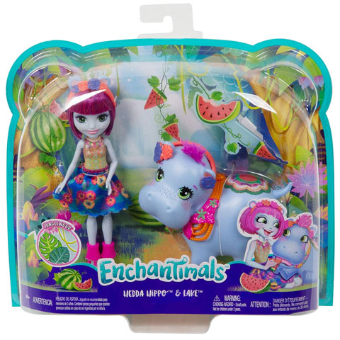 Enchantimals babák nagy állatkákkal - Viziló
