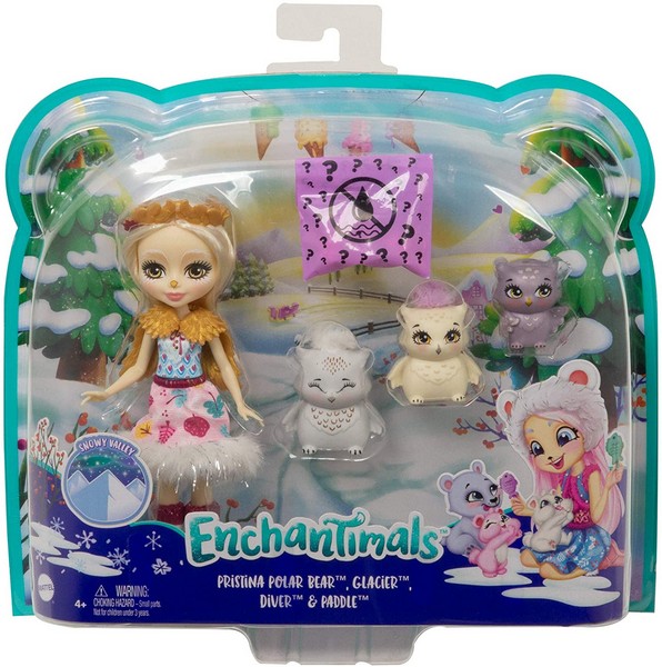 Enchantimals babák állatka családdal Odelle Owl