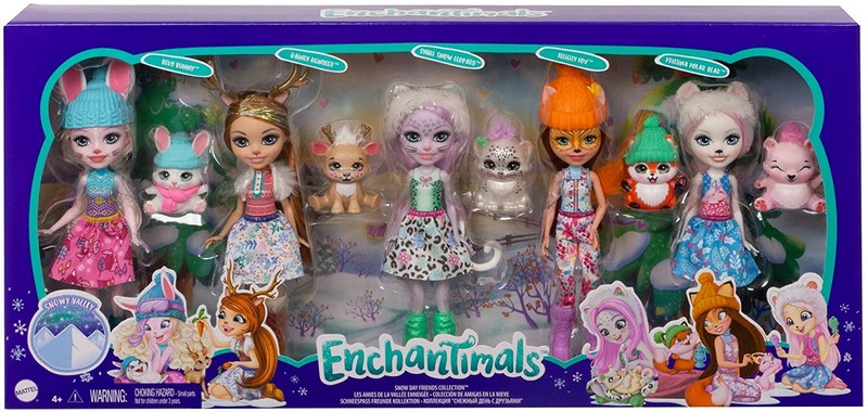 Enchantimals téli baba állatkával (5-ös csomag)