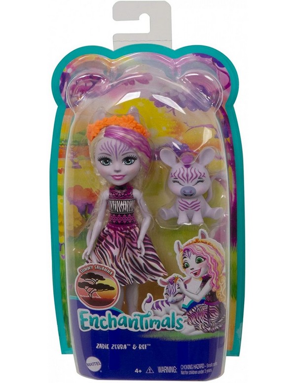 Enchantimals válogatás baba állatkával Zadie Zebra