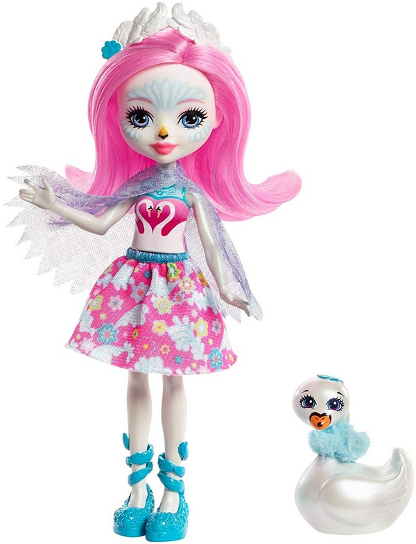 Enchantimals válogatás baba állatkával Saffi Swan