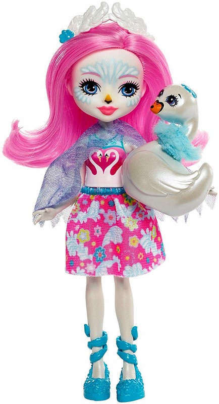 Enchantimals válogatás baba állatkával Saffi Swan