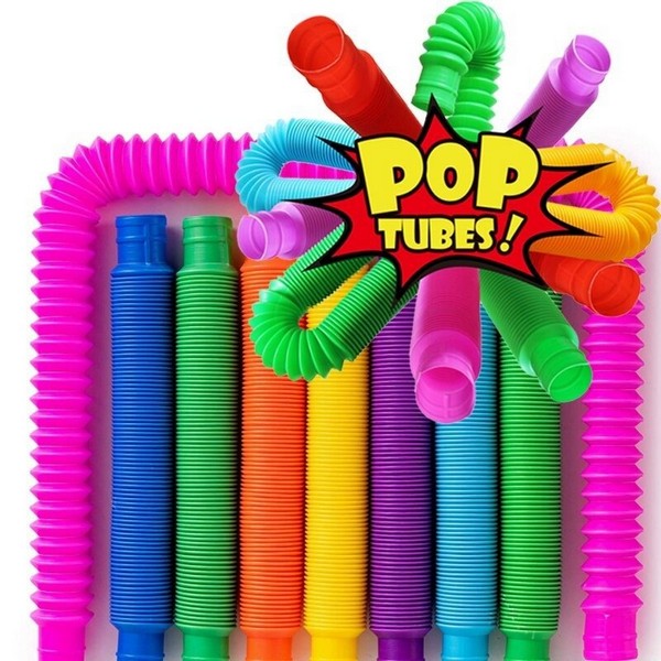 Fidget Pop Tubes Hajlítható Csövek, Több Színben (1db)