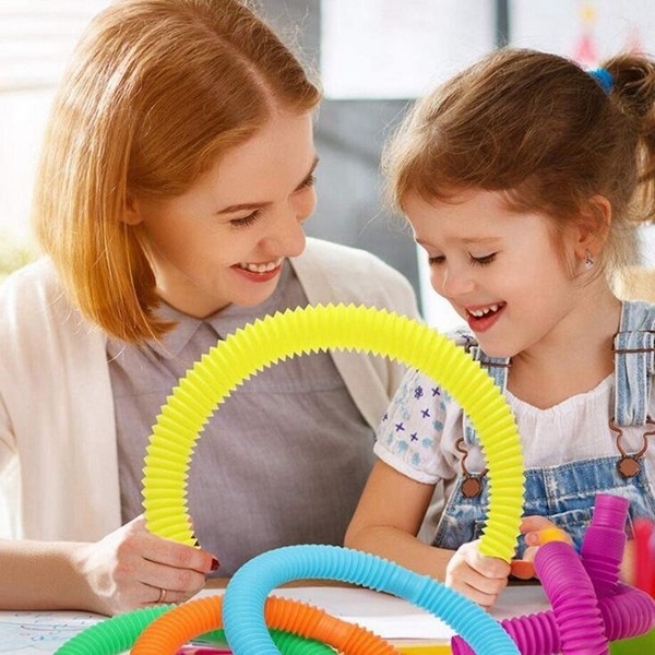 Fidget Pop Tubes Hajlítható Csövek, Több Színben (1db)