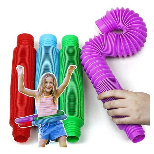 Fidget Pop Tubes Hajlítható Csövek, Több Színben (1db)