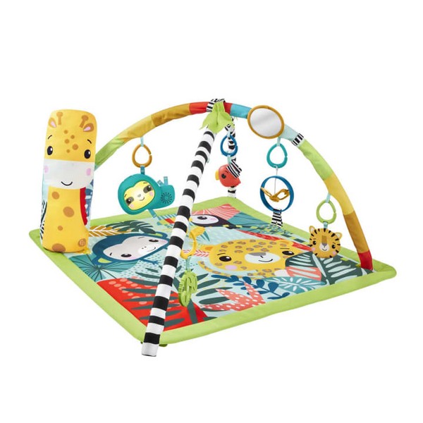 Fisher-Price 3 Az 1-Ben Esőerdős Játszószőnyeg Zsifáfos Pocakpárnával