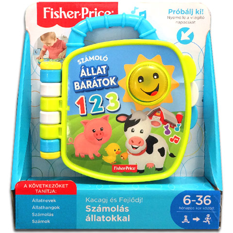 Fisher-Price Számoló állat barátok mesekönyv