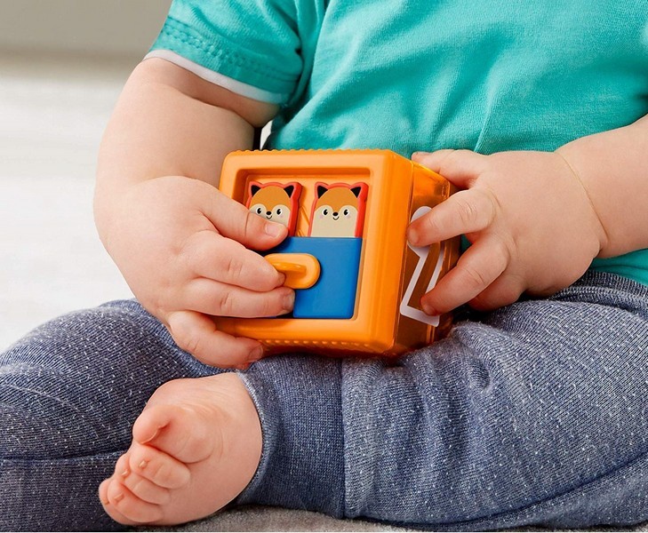 Fisher-Price Változatos anyagok állatos kocka