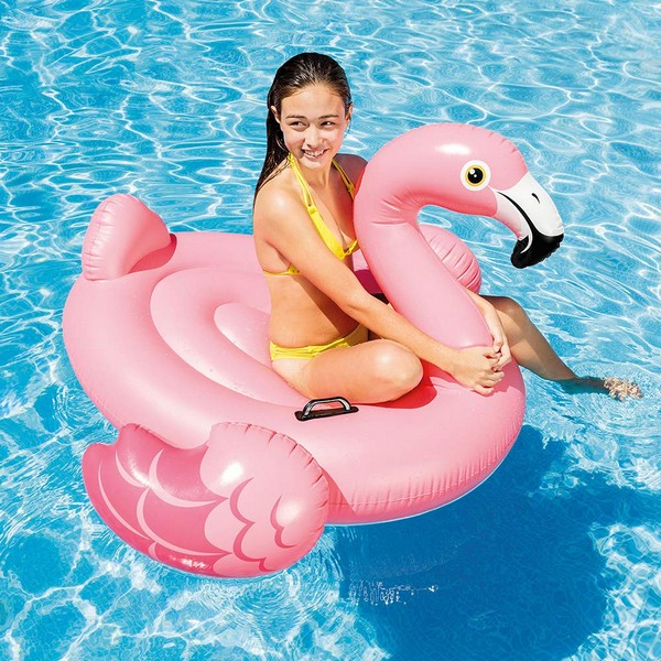 Flamingo Lovagló Kapaszkodóval 142x137x97 cm