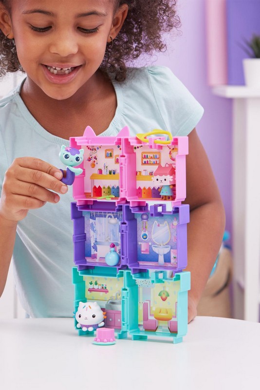 Gabi Babaháza Hordozható Mini Szett - Pici Doboz Cica Pink Szobája