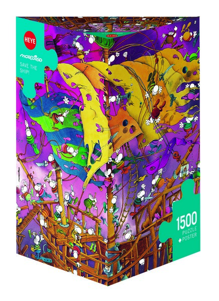 Heye Puzzle 1500 db - Save The Ship!, Mordillo