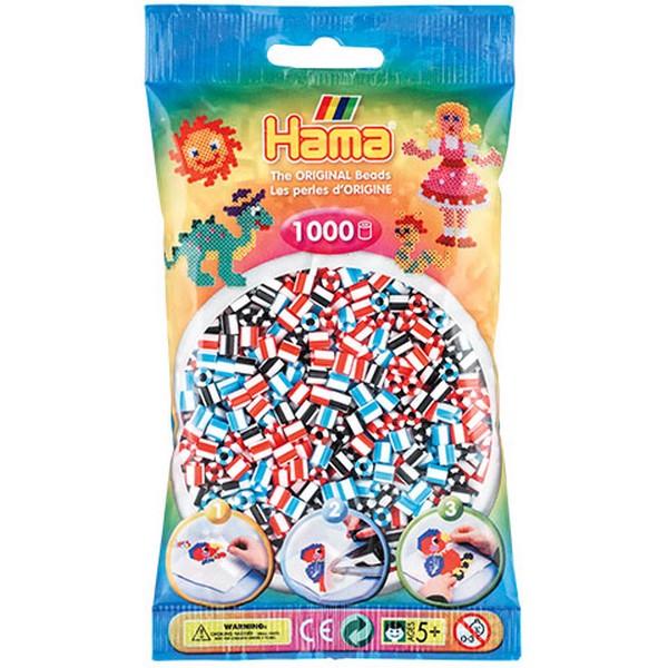 Hama Midi Csíkos vasalható gyöngy 1000 db-os