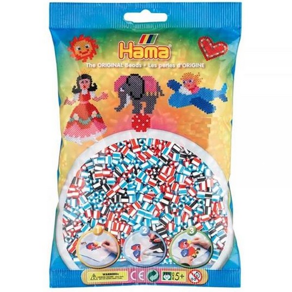 Hama Vegyes Vasalható Gyöngy Csíkos 3000 db