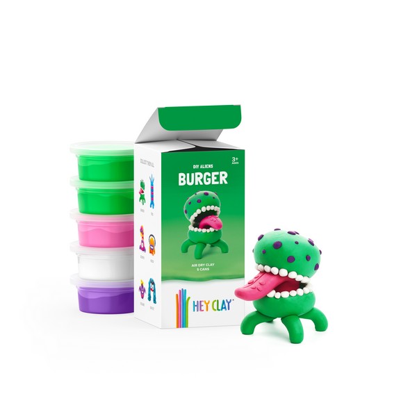 Hey Clay Gyurma Készlet  Burger Alien