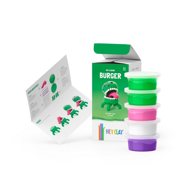 Hey Clay Gyurma Készlet  Burger Alien
