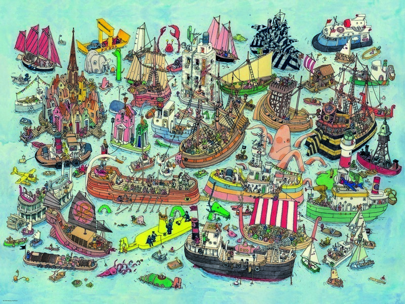 Heye Puzzle 1500 db - Regatta, Adolfsson