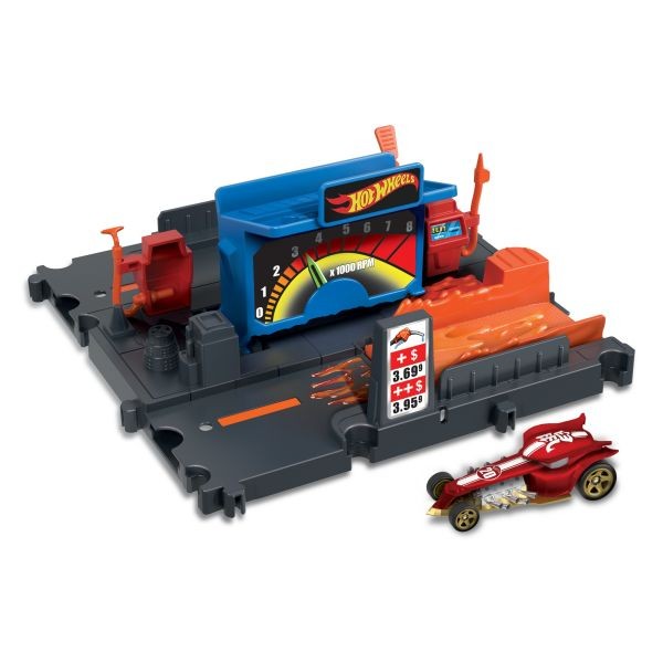 Hot Wheels City Kezdő Pálya - Fuel Station Shift