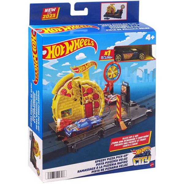 Hot Wheels City Kezdő Pálya - Speedy Pizza Pick Up
