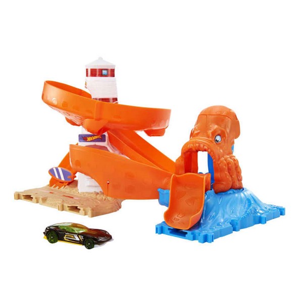 Hot Wheels City Közepes Pálya - Octopus Invasion Attack