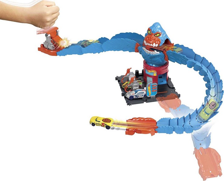 Hot Wheels City Közepes Pálya - Wreck &amp; Ride Gorilla Attack