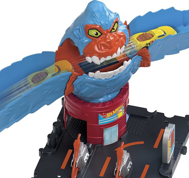 Hot Wheels City Közepes Pálya - Wreck &amp; Ride Gorilla Attack