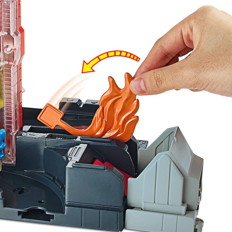 Hot Wheels City Szuperugratós játékszett Tűzoltóság