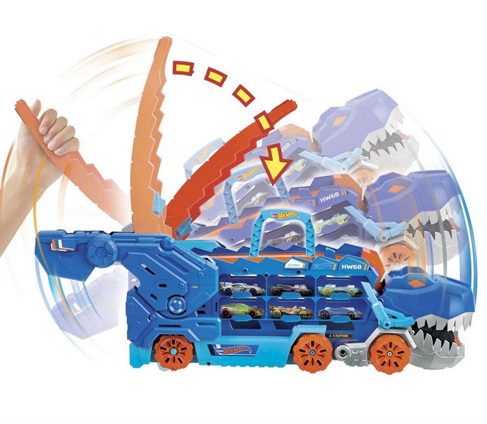 Hot Wheels City Átalakítható Ultimate Autószállító T-Rex